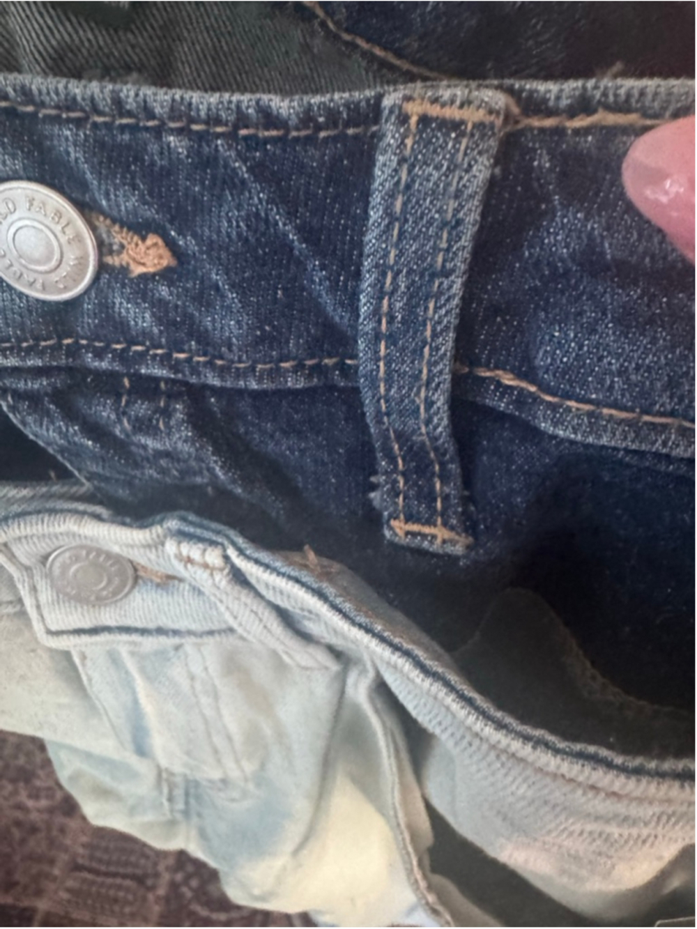 Wild Fable Jeans Double Removable Waistband 90s Relaxed Straight Mid Rise Size 6 - Picture 12 of 14